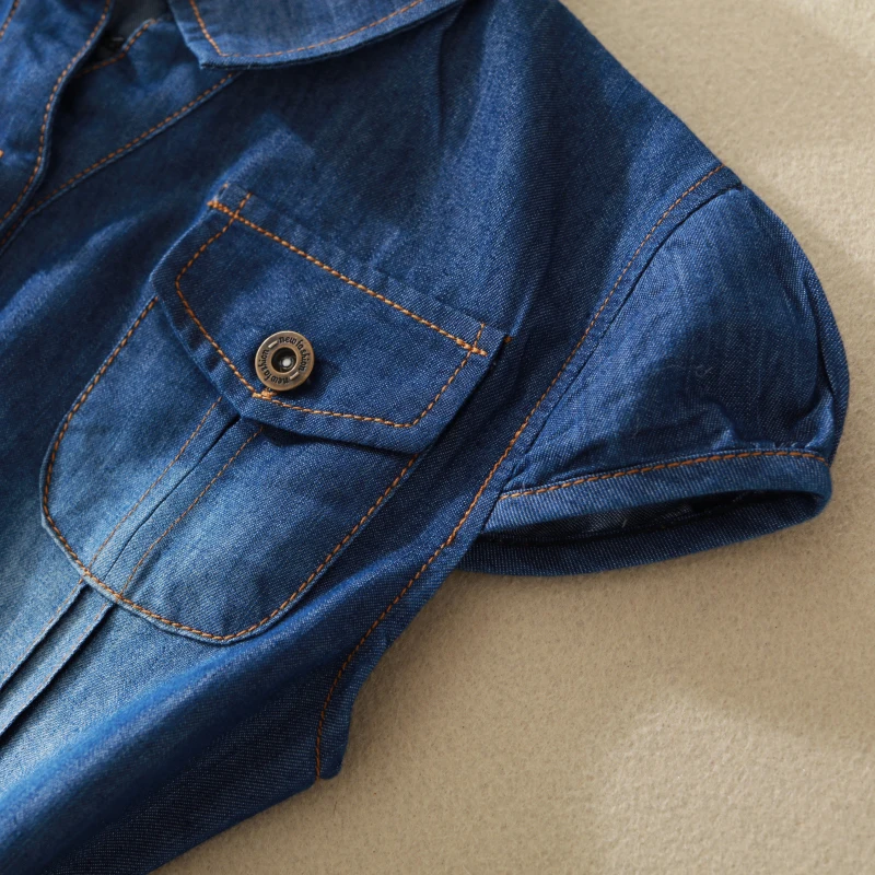 Big Girl's summer denim dress 2019 new cutie children ouftits 5 6 8 10 12 15 year old girl princess including belt | Детская одежда