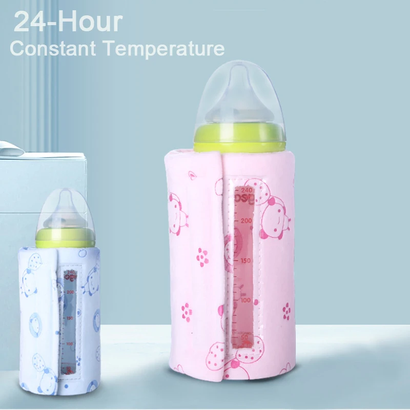 Milk bottle insulation cover winter constant temperature heating USB portable bag thickening warm milk | Мать и ребенок