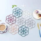 1 шт. новый теплоизоляционный коврик для стола, Нескользящие подставки для чашек, чашка для чая, кружка для молока, аксессуары для кухни