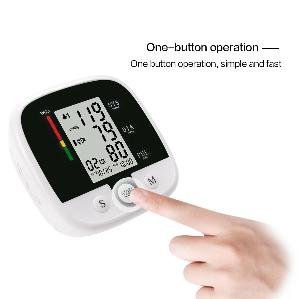 Smart Arm Blood Pressure Monitor meter Cuff Medical Nurse Device Sphygmomanometer Wrist Detector machine | Красота и здоровье