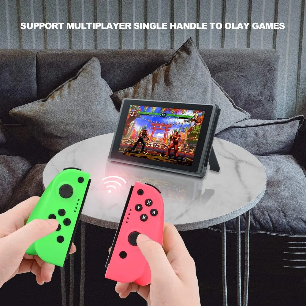Беспроводной Pro Handgrip Bluetooth джойстики Joy-Con(L/R) игровые контроллеры геймпад для Nintendo Switch NS консоли синий и красный