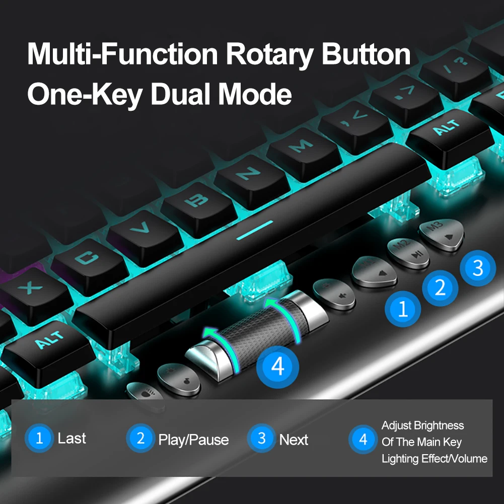 AULA F2099 Механическая игровая клавиатура синий игровой клавиатуры коричневый