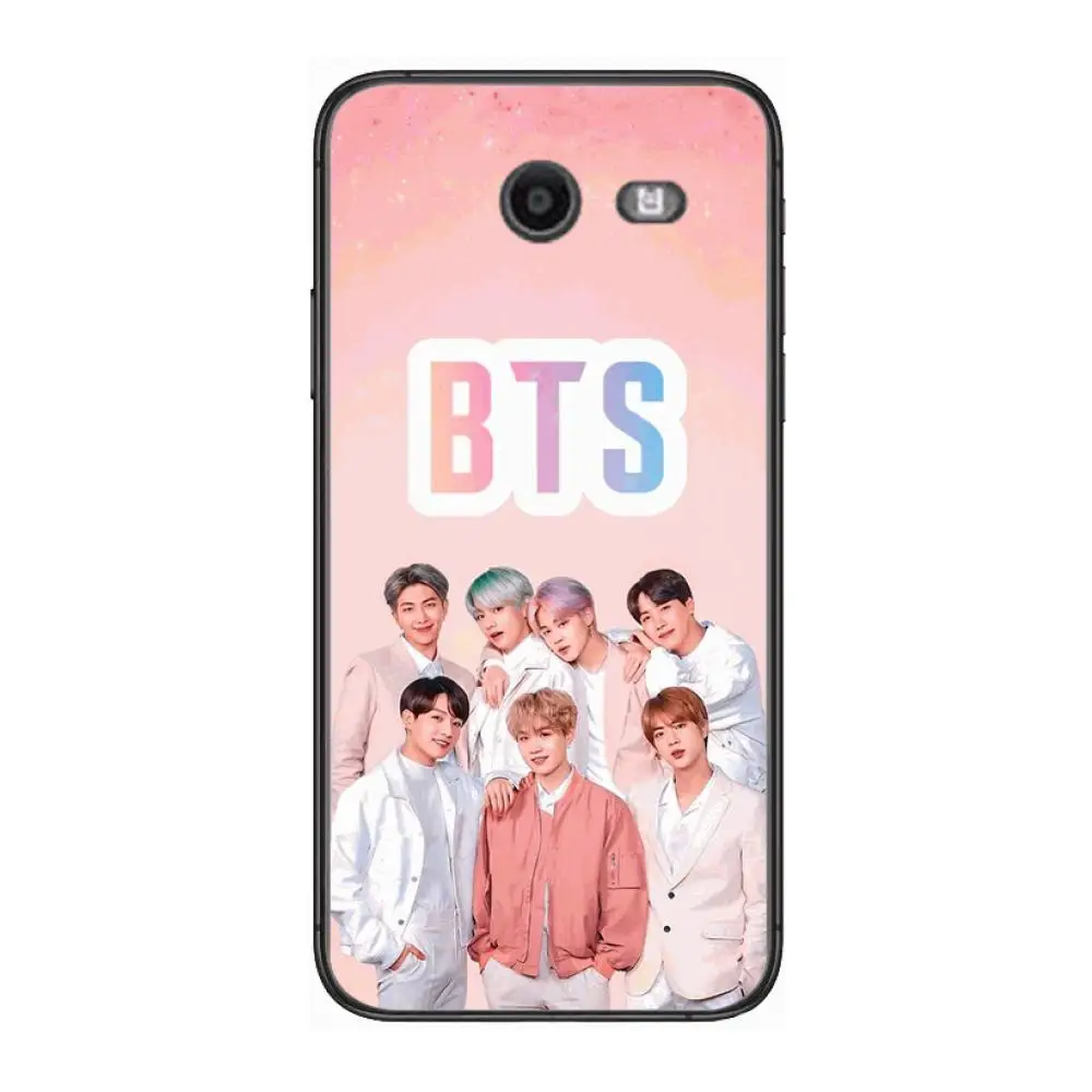 

Case B-Bangtan Boys style Phone Case Hull For Samsung Galaxy J 4 3 5 6 7 8 EU 2018 Plus 2017 Black Shell Art Cell Cover TPU
