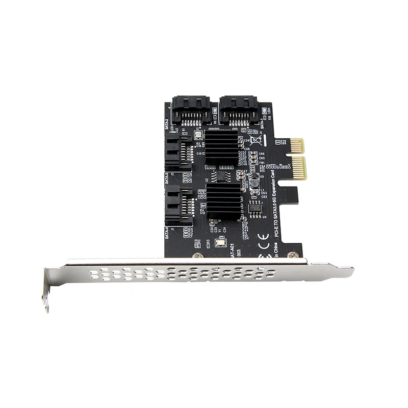 адаптер pci e pcie sata 4 портовый конвер