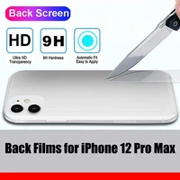 mayitr rear back protection tempered film cover glass suitable for iphone 12 pro max replacement back protective cover