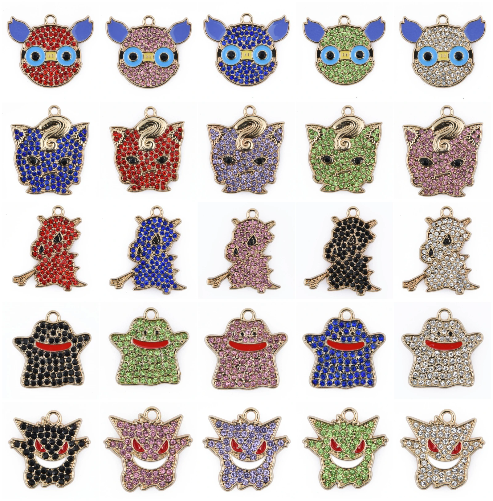 

New Custom Cartoon Animal Designer Bling Charms Shoe Charms Croc Accessories Clog Queen Shoe Decoration For Croc Shoes