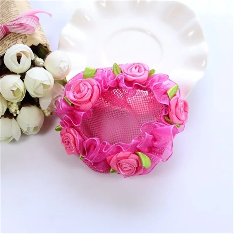 Милая повязка на голову с цветами для девочек бейсболка сеточкой и регулируемым