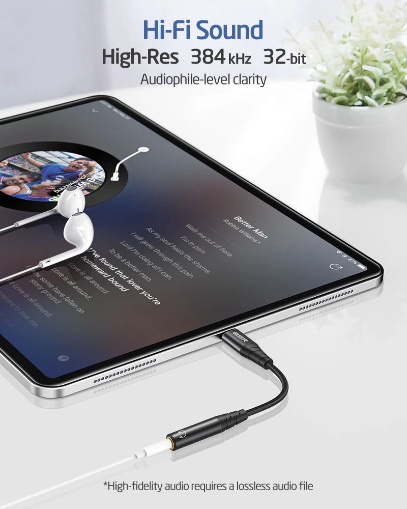 ESR USB C DAC для 3 5 адаптером Jack аудиокабель AUX наушников аудио Тип Кабеля адаптер