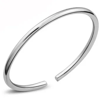 

Simple Glossy Thin Circle Bracelet Fashion Jewelry Men's and Women's Solid High Glossy Bracelet GQSZ