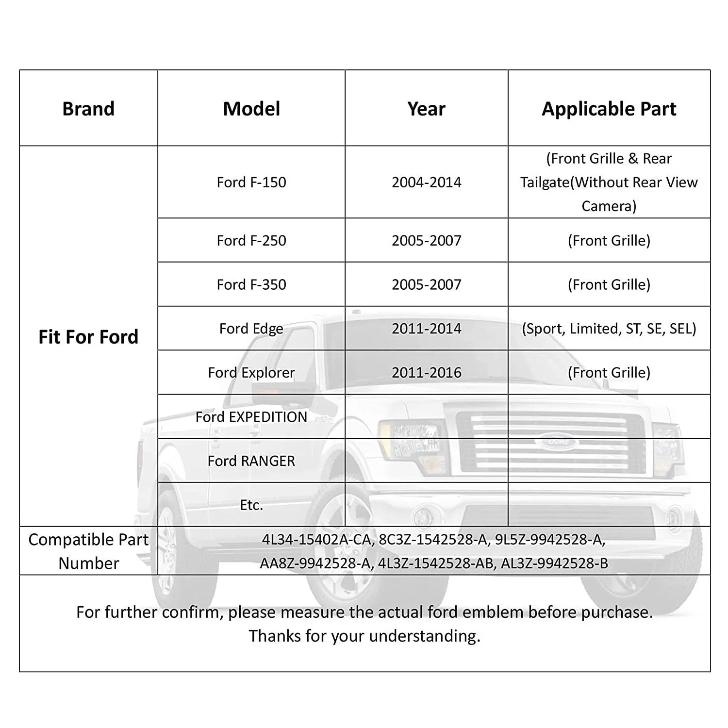 Для Ford F150 F250 F350 Edge RANGER Explorer Передняя Эмблема капота автомобиля эмблема Флаг США
