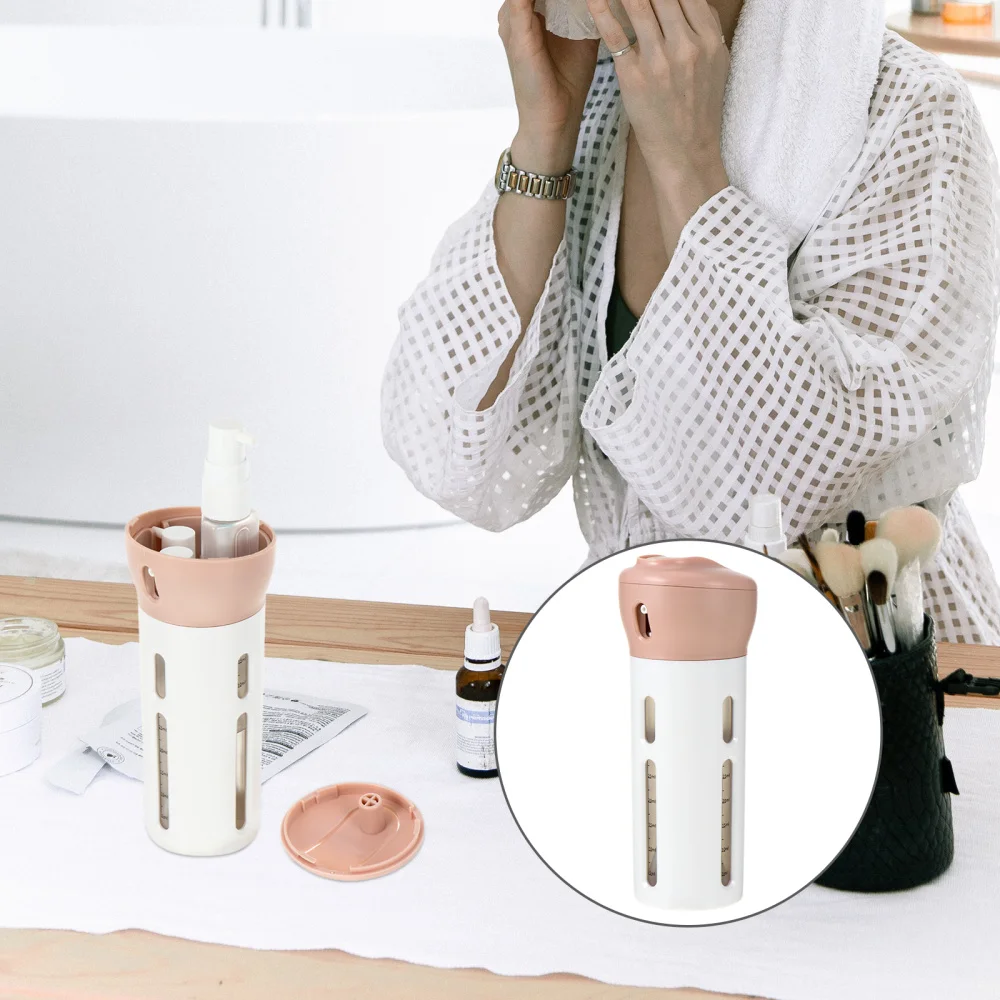 

1pc 4-in-1 Facial Cleanser Bottle Safety Leak-proof Cosmetic Squeeze Containers