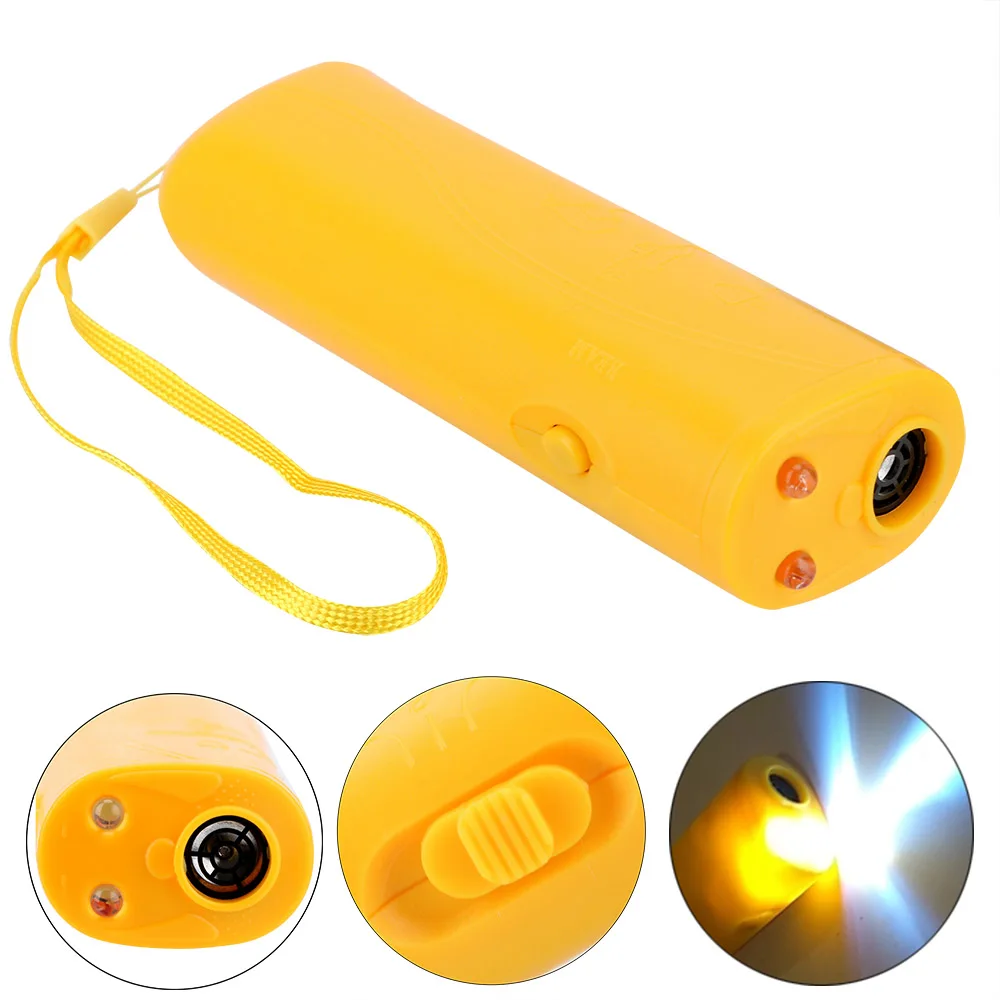 Анти лай остановить 3 в 1 Отпугиватель для питомцев собак дрессировки Pet