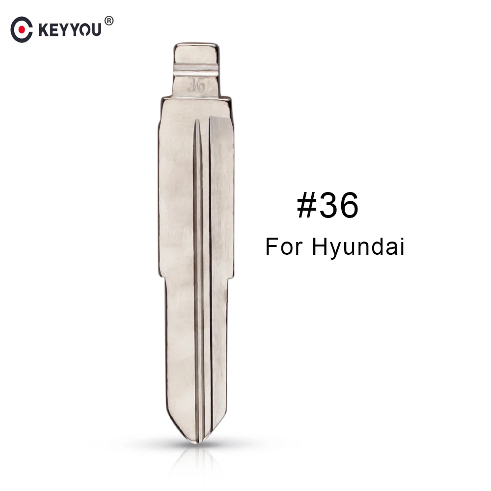 KEYYOU Средний слот № 36 Складной автомобильный ключ с откидной крышкой Заготовка