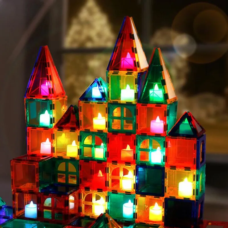 Магнитный конструктор 38-53 шт. прозрачный для девочек | Игрушки и хобби