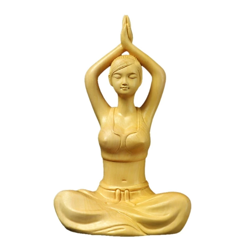 

Factory wholesale boxwood wood carving home yoga studio decoration car crafts ornaments Zen wood tea pet Wenwan