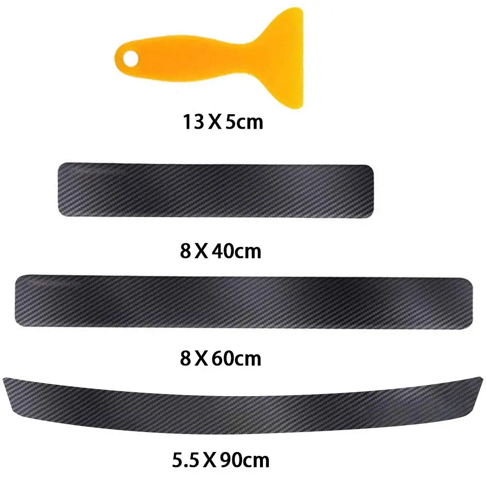 Универсальная автомобильная противоскользящая наклейка на порог с защитой от