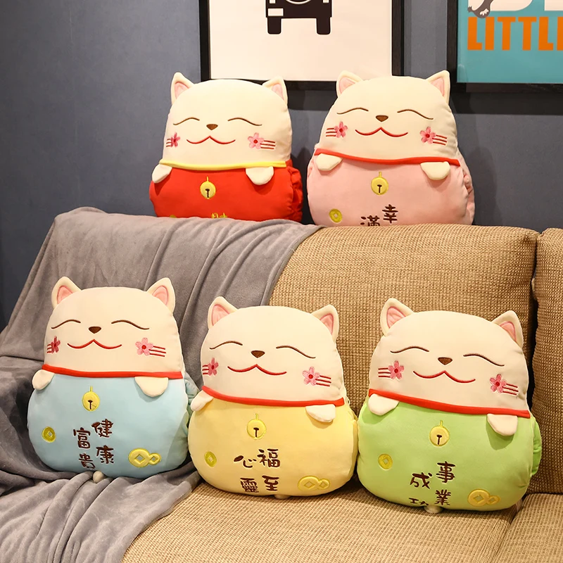 

Подушка в виде кошки Kawaii, игрушки с одеялом, мягкая игрушка, милая мягкая игрушка в виде животных, мультяшная кукла для детей, милый подарок д...