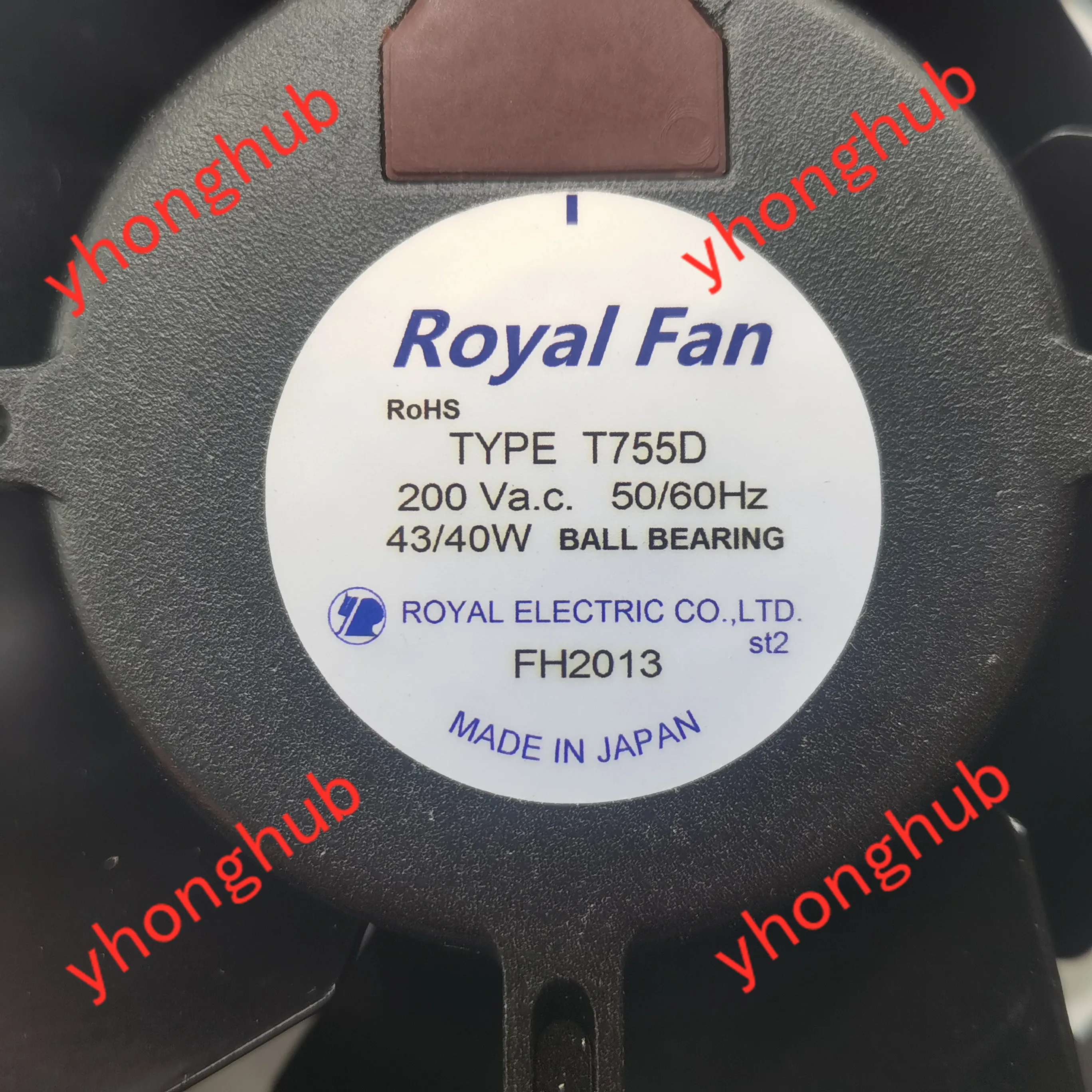 Королевский фанат T755D AC 200V 43/40W 172x150x55mm 2-проводной Вентилятор охлаждения сервера |