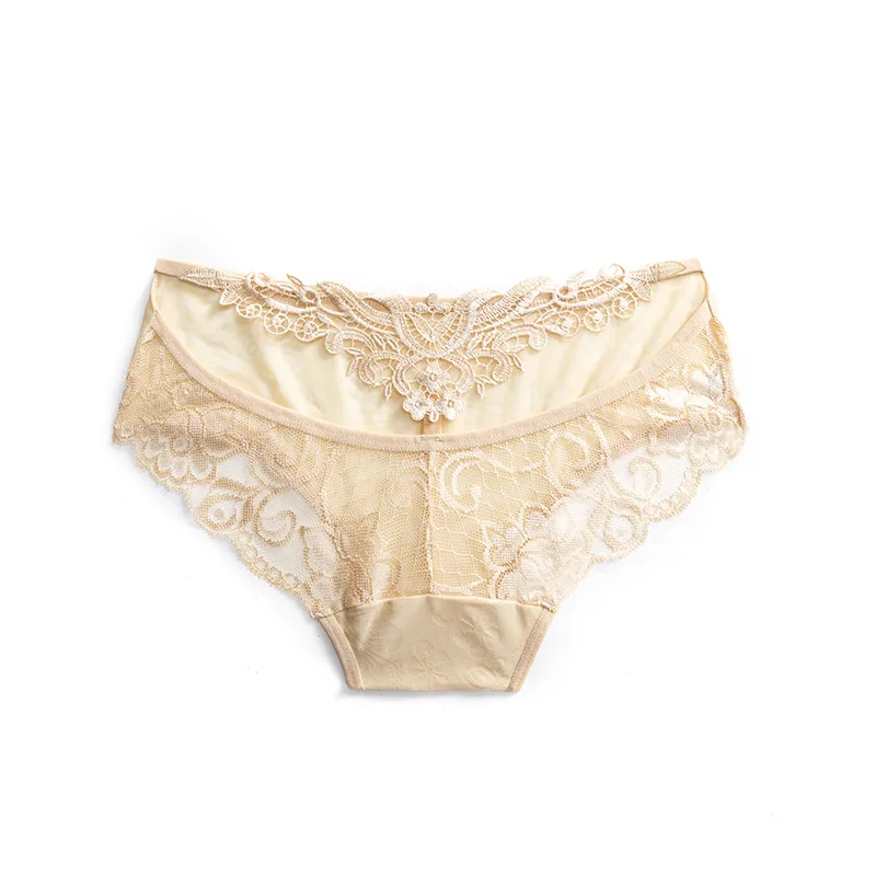 

Women 's Underwear Sexy Briefs Lightweight Underwear Transparent 's Cotton Crotch Comfortable Temptation Hollow Lace Panties