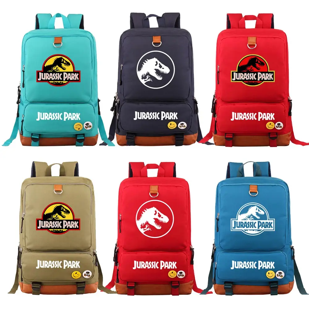 

Fashion Adventure Dinosaur Jurassic Park World Boy Girl Book School Bag Women Bagpack Teenagers Schoolbags Men Student Backpack