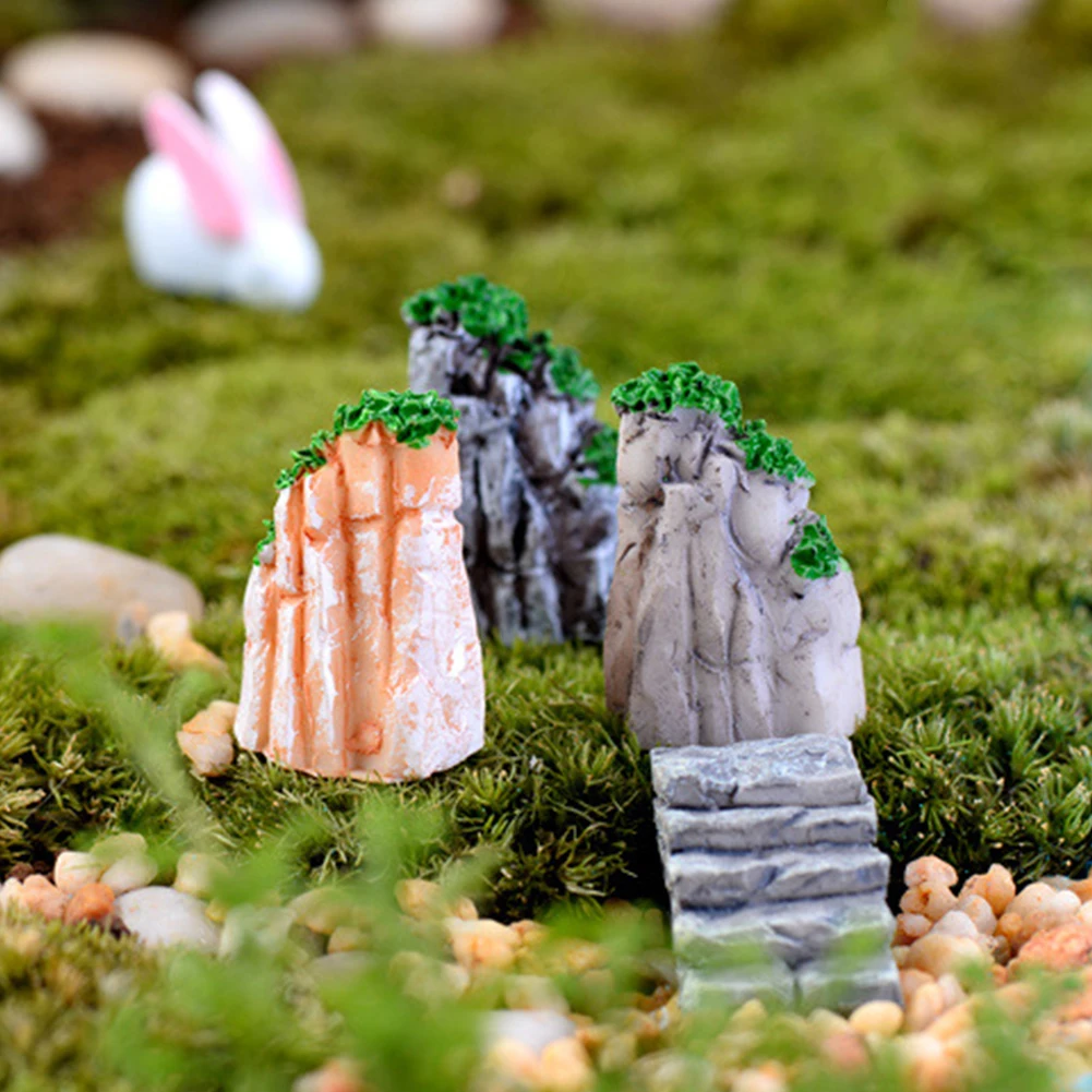 Новинка 1 шт. Rockery искусственная горная рыба черепаха танк бонсай мини пейзаж
