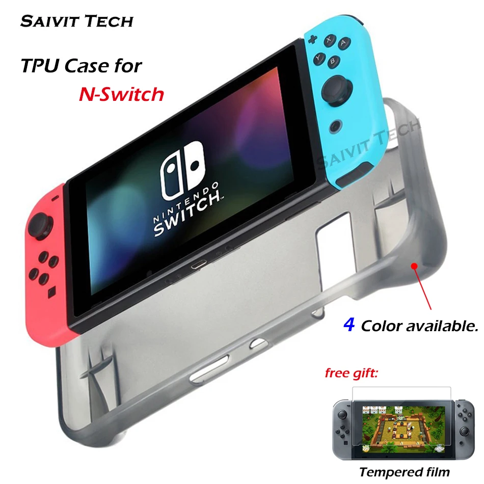 Дорожный переключатель NS Gampad из мягкого ТПУ с ручками защитный чехол для nintendo s Switch Carry Shell закаленная пленка для nintendo Switch
