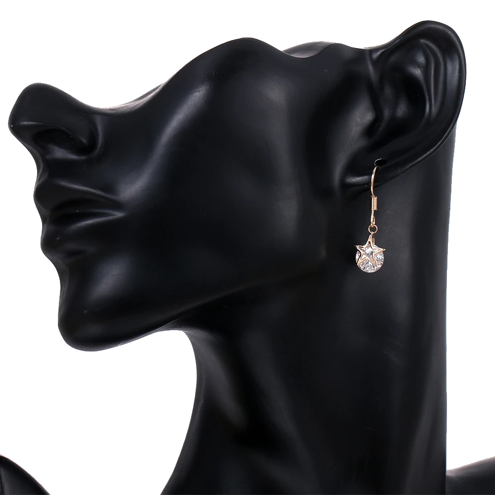 Bettyue Simple Design Round With Hollow Out Star Appearance Zirconia Exquisite Drop Earring For Women Vogue Charming Banquet | Украшения и