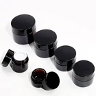 5g10 г20 г30 г50 г янтарно-коричневая стеклянная Косметическая банка бутылки с кремом для Лица Бальзам для губ образец контейнеры для средств по уходу за кожей флакон для хранения для макияжа