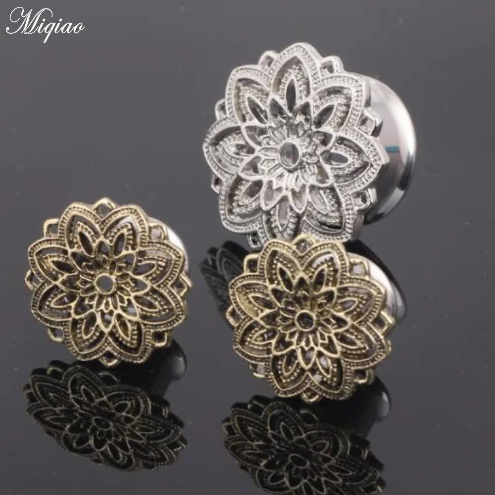 

Miqiao 1pcs Stainless Steel Ear Plugs and Tunnels Ear Expander Piercing Stud Earrings Piercing Body Jewelry for Women