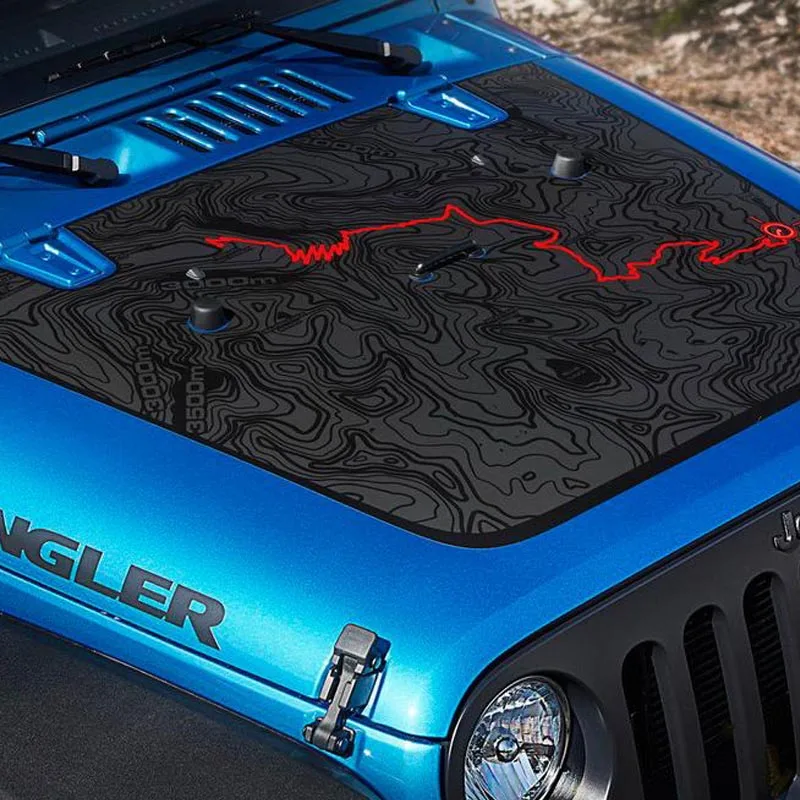 Наклейки JDM Спорт капот двигателя большая звезда карта крыло сторона с буквенным