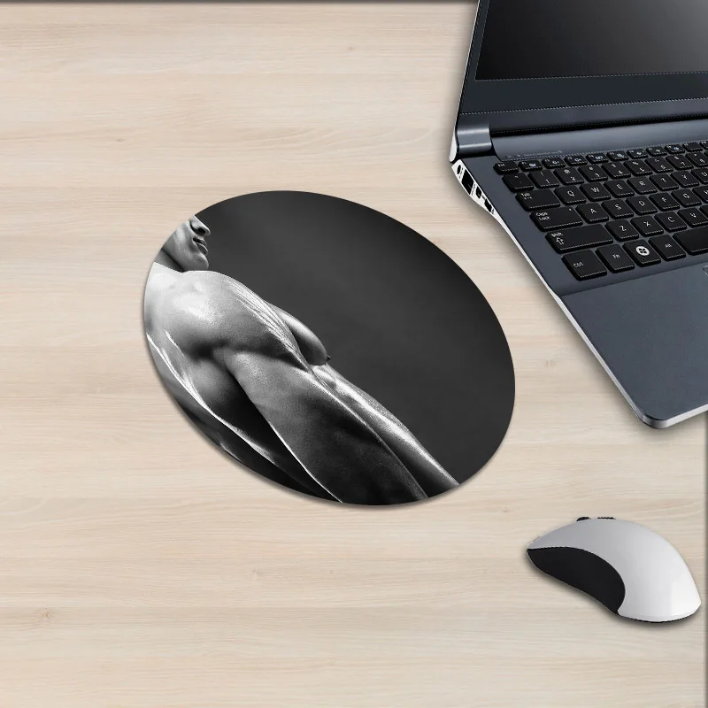 Коврик для мыши XGZ мужской пикантный однотонный коврик мышечной фитнеса гладкая