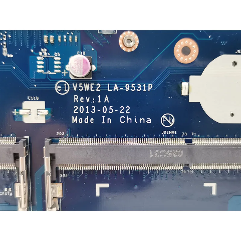 V5WE2 LA-9531P материнская плата для For Acer E1-572G E1-572 V5-561G I7-4500 Процессор Тесты работы 100%