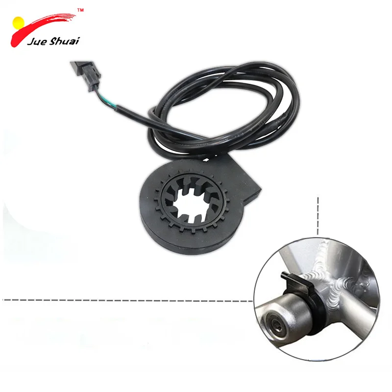 Left Side PAS JS 48V 350W 500W DC контроллер Набор S900LCD дисплей метр PAS набор E-bike конверсионный комплект Двойной Режим Датчик Холла и датчик Холла меньше - Цвет: Left Side PAS