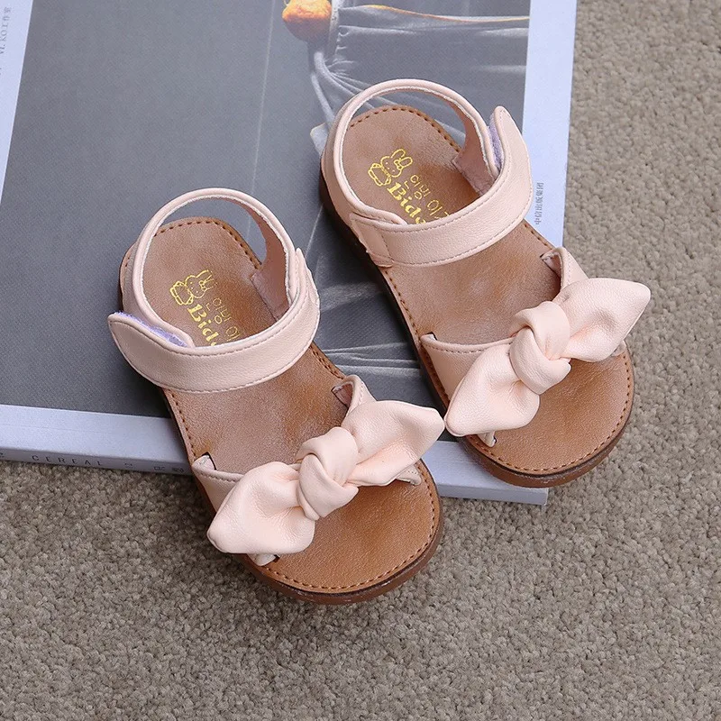 

Casual Butterfly-knot Non-slip Soft Kid Toddler Baby Shoes Summer Girls Princess New Baby Girl Soft-soled Beach Sandals Baby