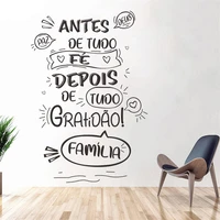 paz antes deus de tudo f%c3%a9 portuguese quotes vinyl wall stickers wallpaper for livingroom bedroom decoration mural decals ru2255