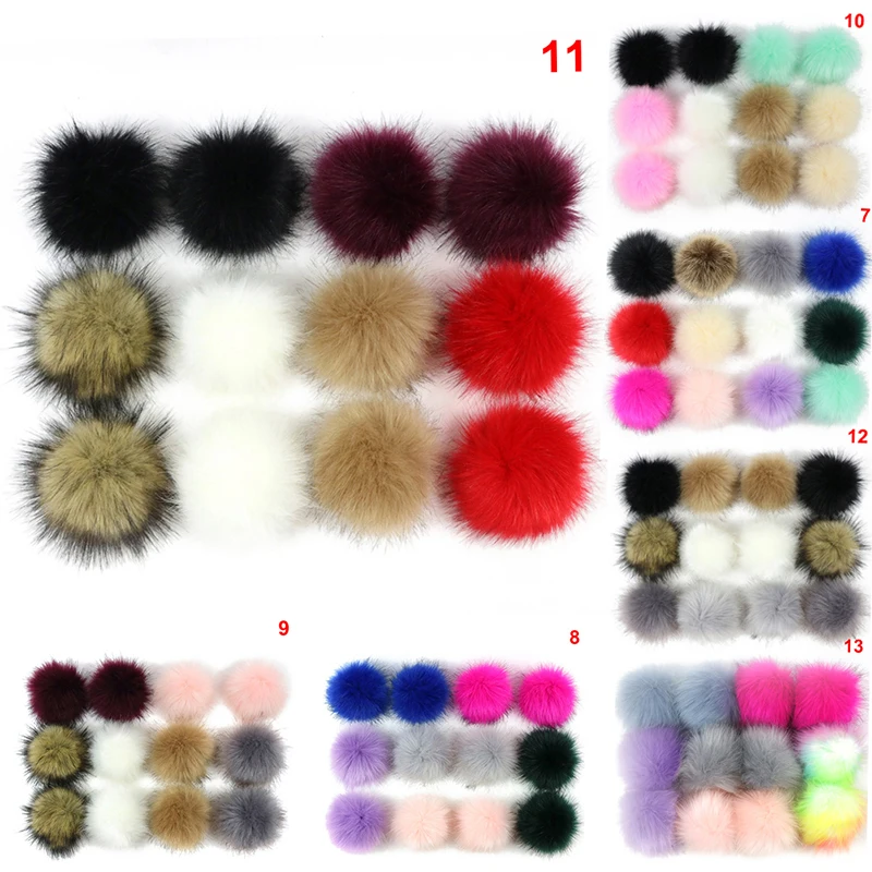12 шт. 8 см брелок из искусственного кроличьего меха женская Автомобильная сумка