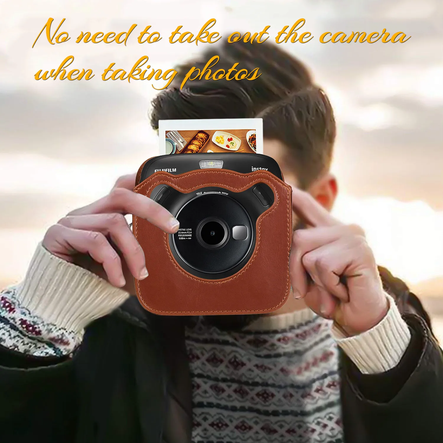 Чехол для камеры из ПУ кожи с ремешком на плечо|Сумки фото-/видеокамеры| |