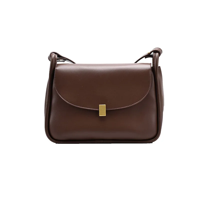 

2020 New Bag Women Autumn Winter Crossbody Pack Stylish Large Capacity Leather Solid Color Shoulder Bag D530