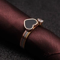 new brand charm stainless steel heart wedding party fashion rings 3 pcsbag classic men women finger rings jewelry gift