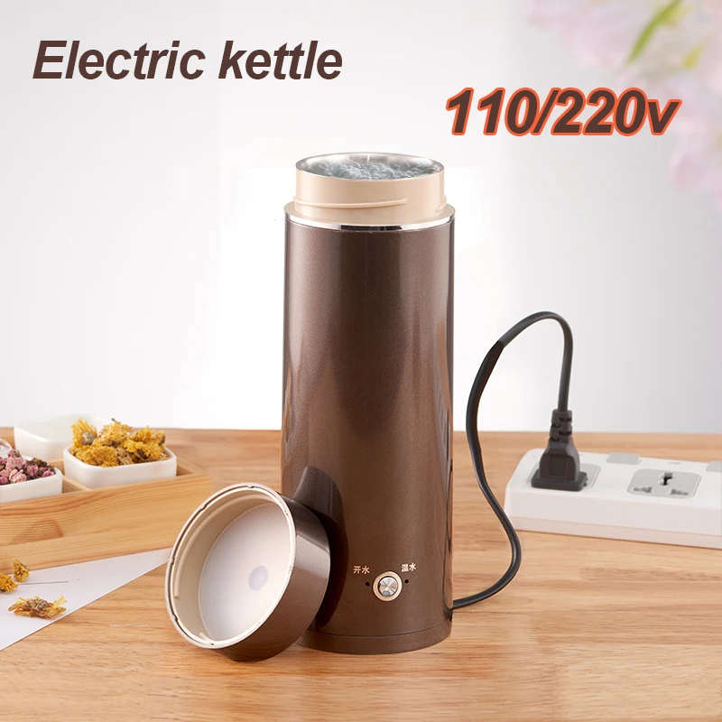 

Portable Electric Kettle water ZM-515A Stainless Steel thermal heating boiler travel mini tea pot coffee milk boiling cup 220V