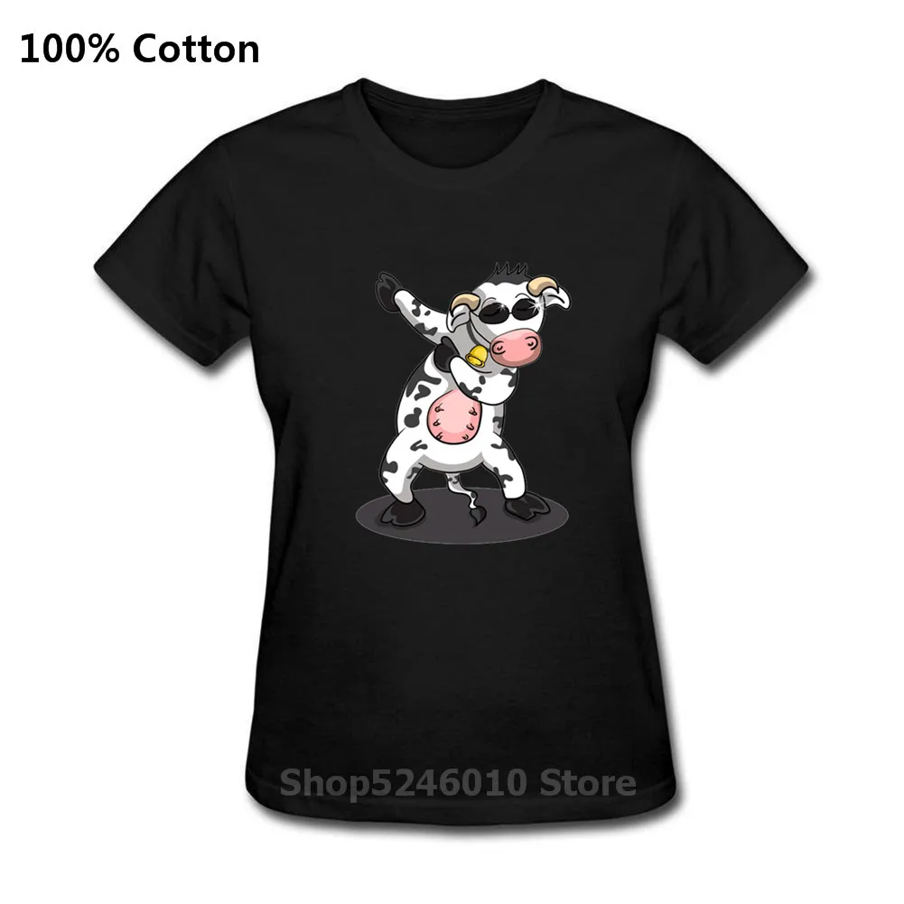 Потрясающая футболка Dab Dancing Cow Женская забавная с изображением животного подарки