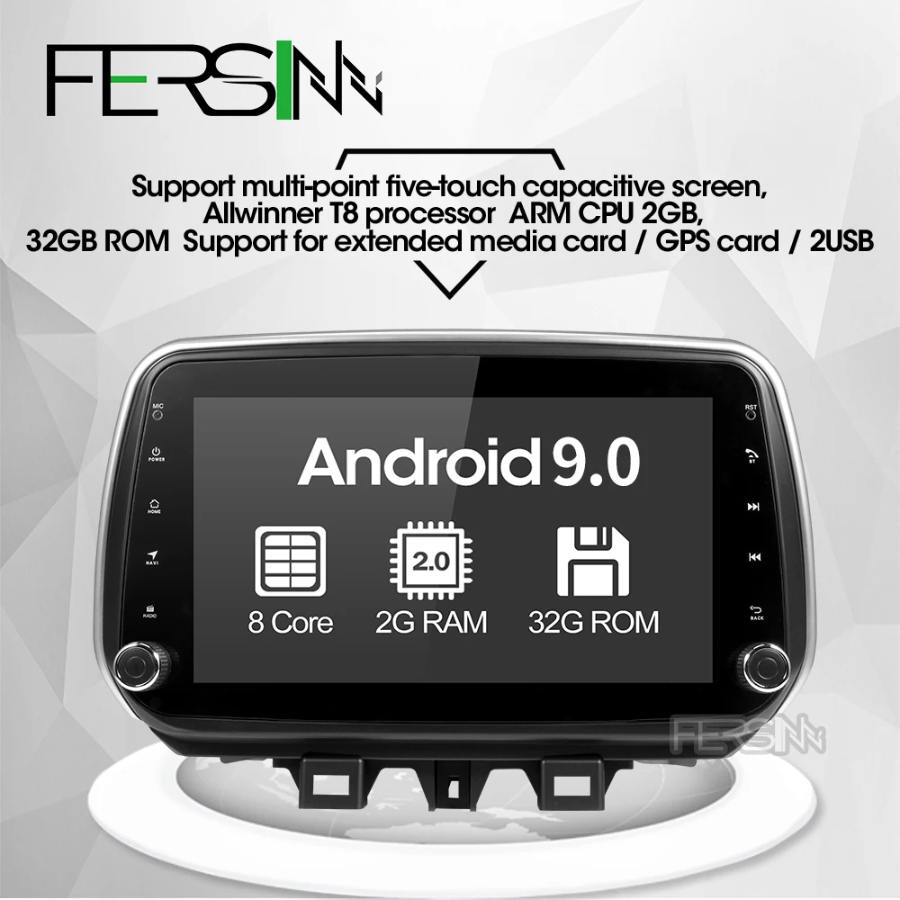 Fersinny android 9 0 автомобильный dvd gps плеер для hyundai Tucson ix35 2018 Автомобильная