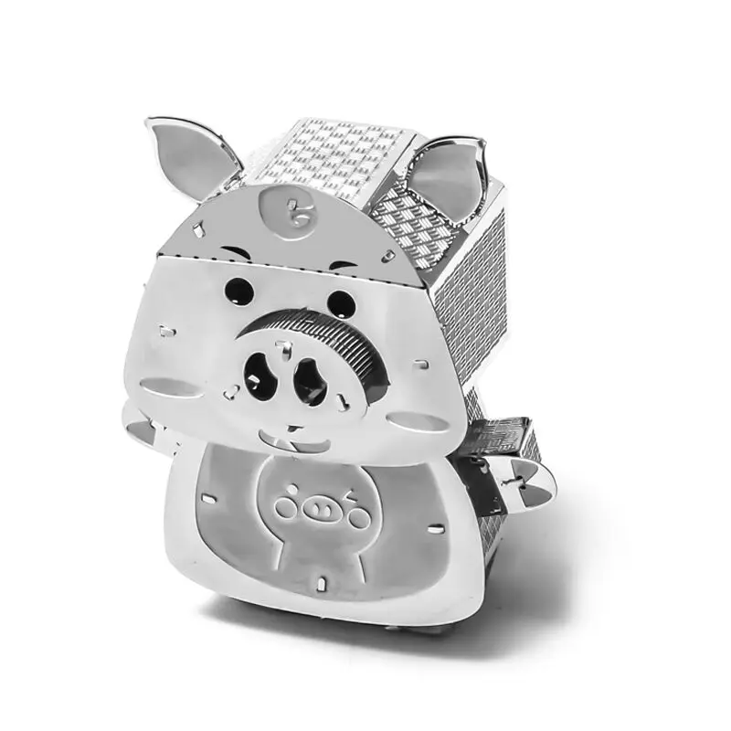 Pig Разные 3D металлические пазлы, модели, наборы лодок, кораблей, строительство, сборка паззлов, подарки для взрослых, игрушки, коллекция Звездных Войн - Цвет: Pig