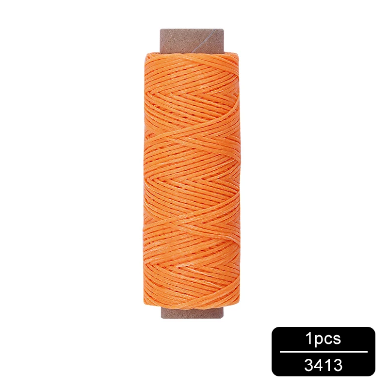 NO.3413 MIUSIE 1 шт. 50 м 150D 1 мм кожаный вощеный шнур для DIY инструмент для рукоделия ручная строчка плоская Вощеная швейная линия - Цвет: NO.3413