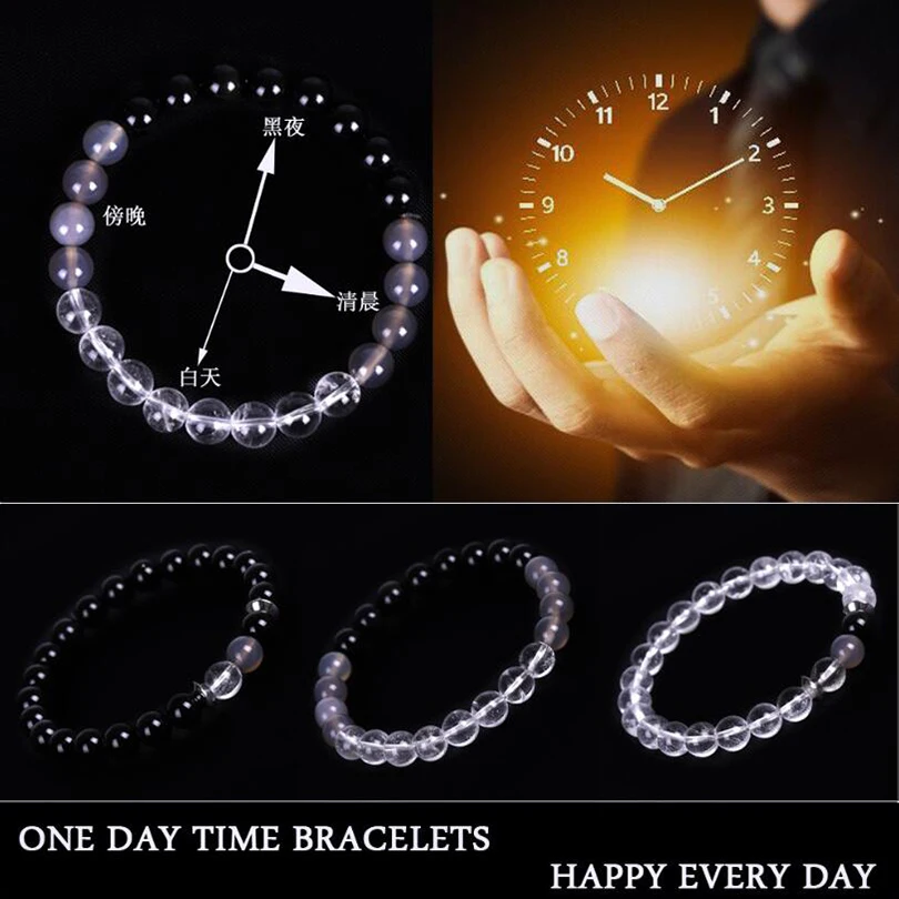 

New style Time Bracelet Natural Stone 24-hour Bracelet for European and American Office Workers for Men Women Jewelry Wholesale