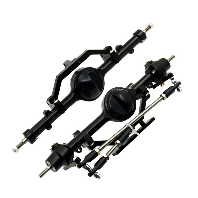 

Aluminum Alloy Front and Rear Axle Complete Set CNC Machined for RC4WD D90 Yota II RC Rock Crawler Car