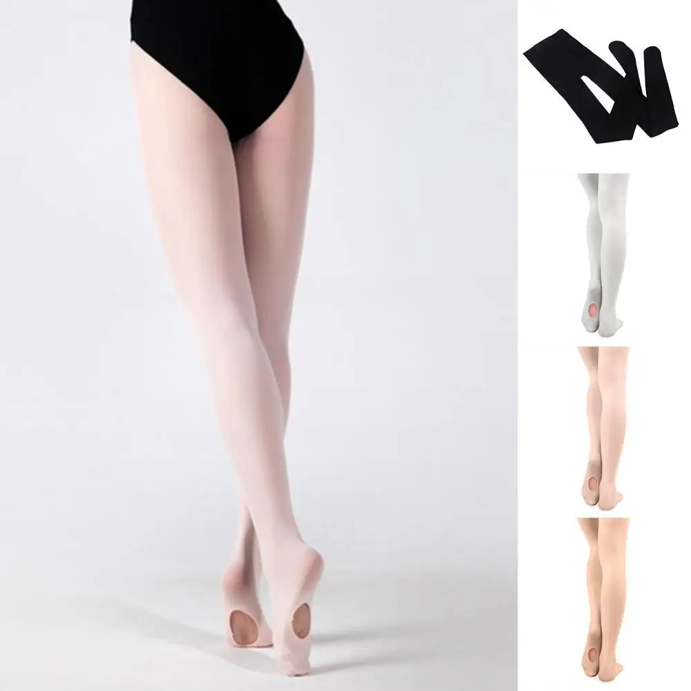 

80% Hot Sale Convertible Tights Dance Stocking Footed Socks Ballet Pantyhose for Kids Adults