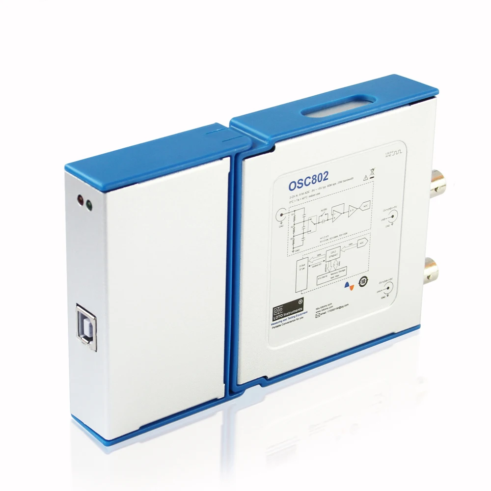 

virtual Digital Oscilloscope USB/PC Oscilloscope OSC802, 80MS/s Sampling Rate, 20MHz Bandwidth