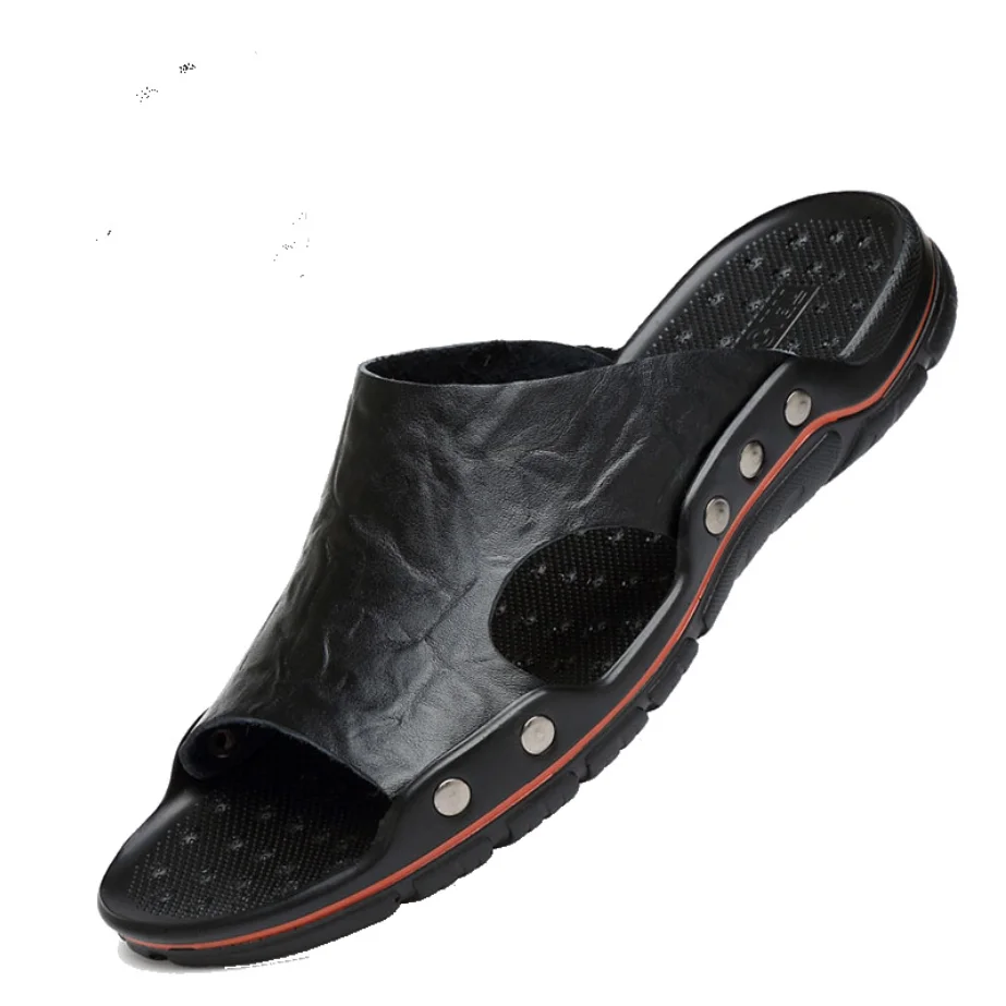 

Y133 Men Shoe Summer Plus Sizes 46 Flip flop Microfiber Outside Flat Lightweight Casual Beach Sandals Comfortable House Slippers