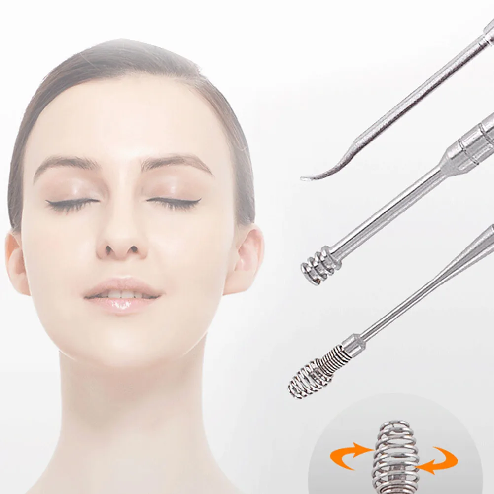 7 шт./компл. ухочистка из нержавеющей стали средство для удаления уховых пятен с